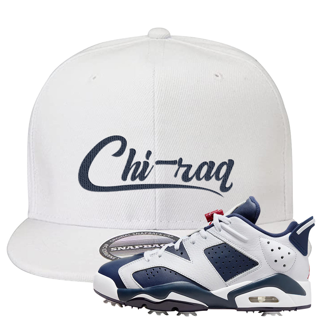 Golf Olympic Low 6s Snapback Hat | Chiraq, White