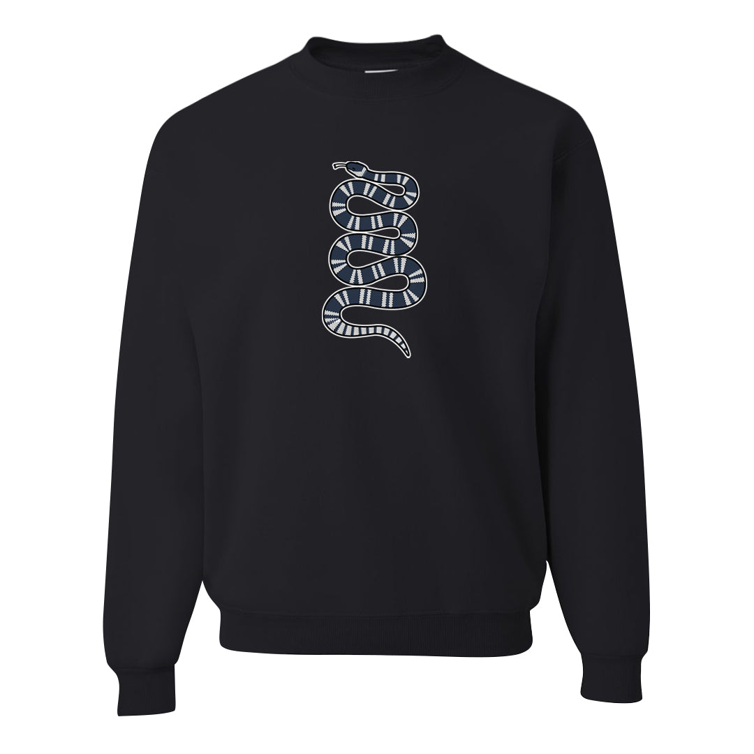 Golf Olympic Low 6s Crewneck Sweatshirt | Coiled Snake, Black