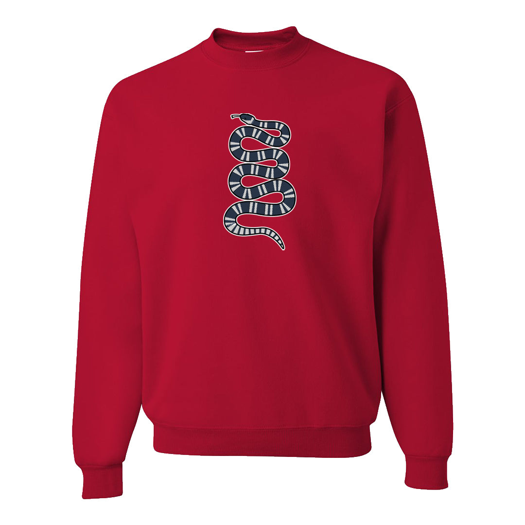 Golf Olympic Low 6s Crewneck Sweatshirt | Coiled Snake, Red