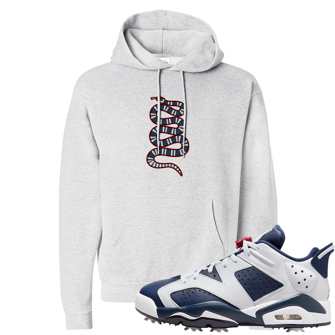 Golf Olympic Low 6s Hoodie | Coiled Snake, Ash