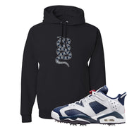 Golf Olympic Low 6s Hoodie | Coiled Snake, Black