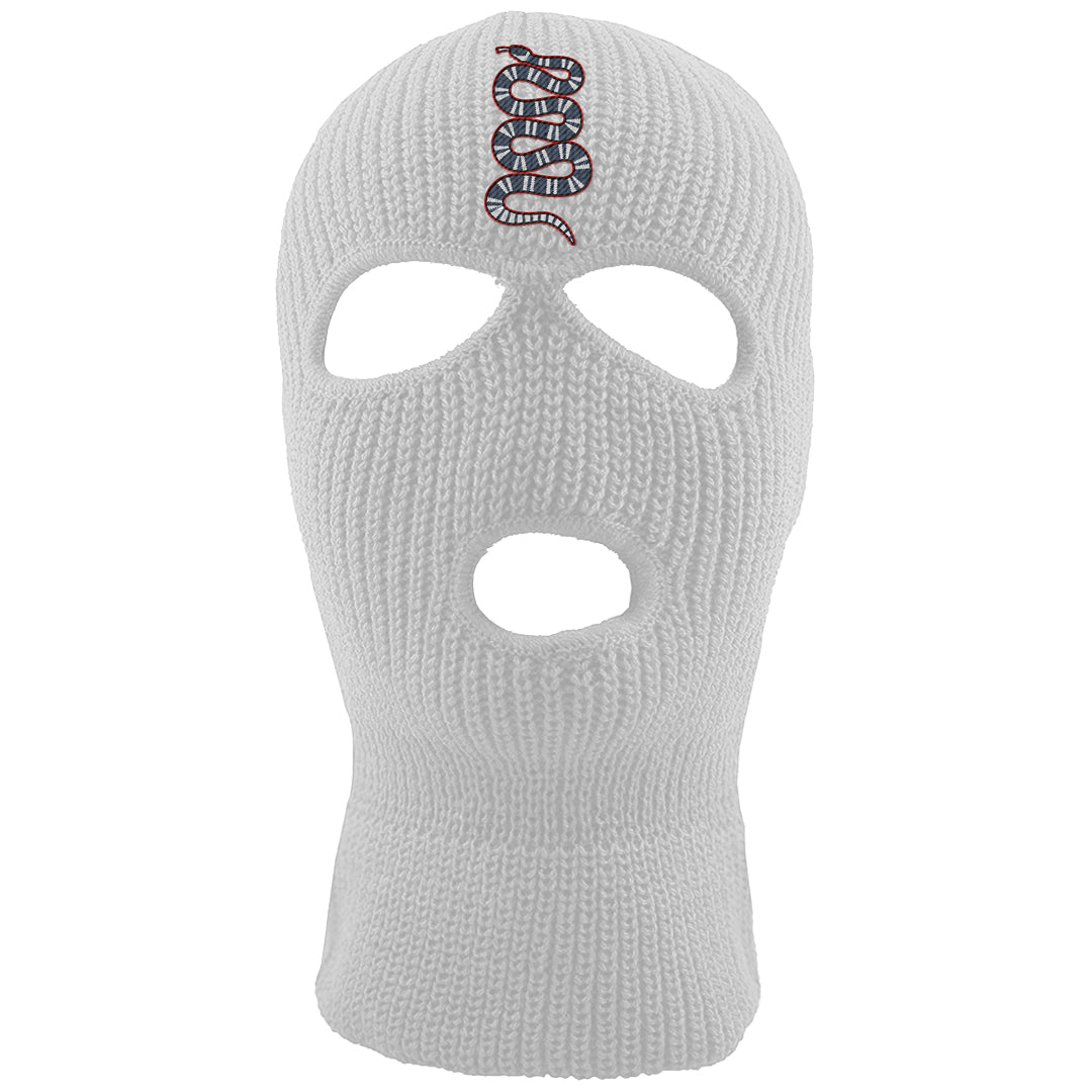 Golf Olympic Low 6s Ski Mask | Coiled Snake, White