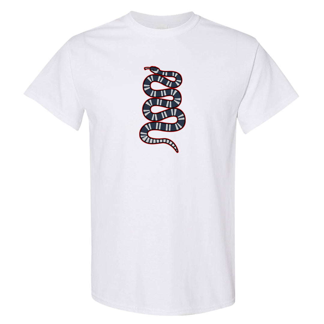 Golf Olympic Low 6s T Shirt | Coiled Snake, White