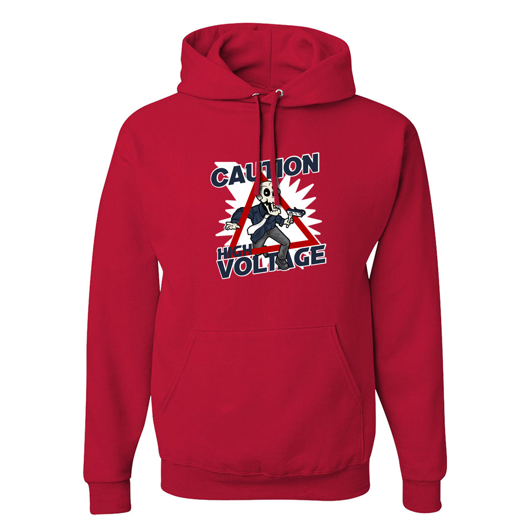 Golf Olympic Low 6s Hoodie | Caution High Voltage, Red