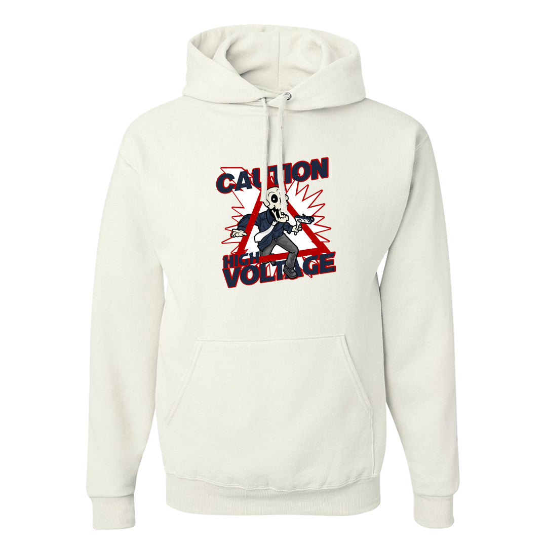 Golf Olympic Low 6s Hoodie | Caution High Voltage, White