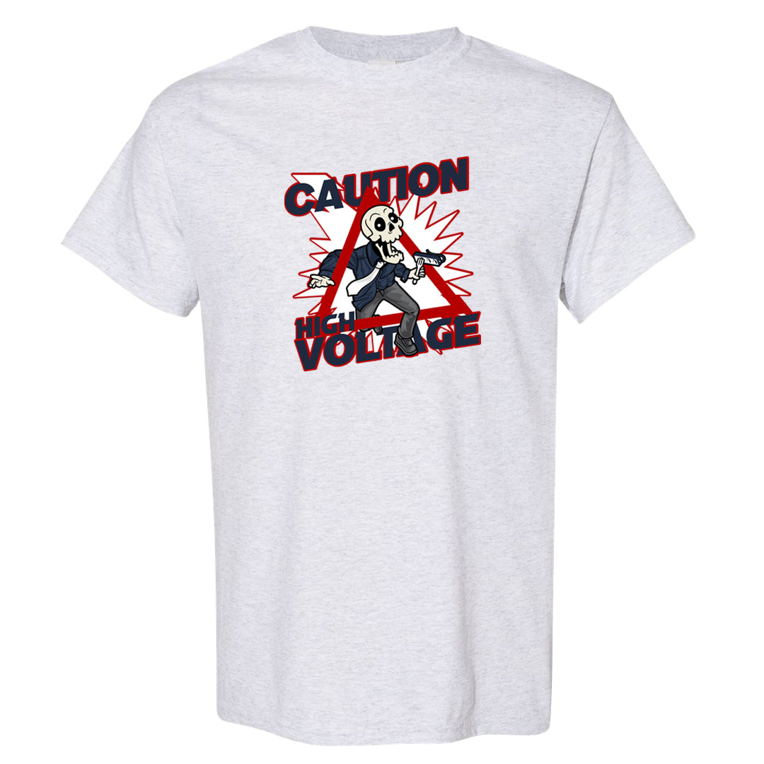 Golf Olympic Low 6s T Shirt | Caution High Voltage, Ash
