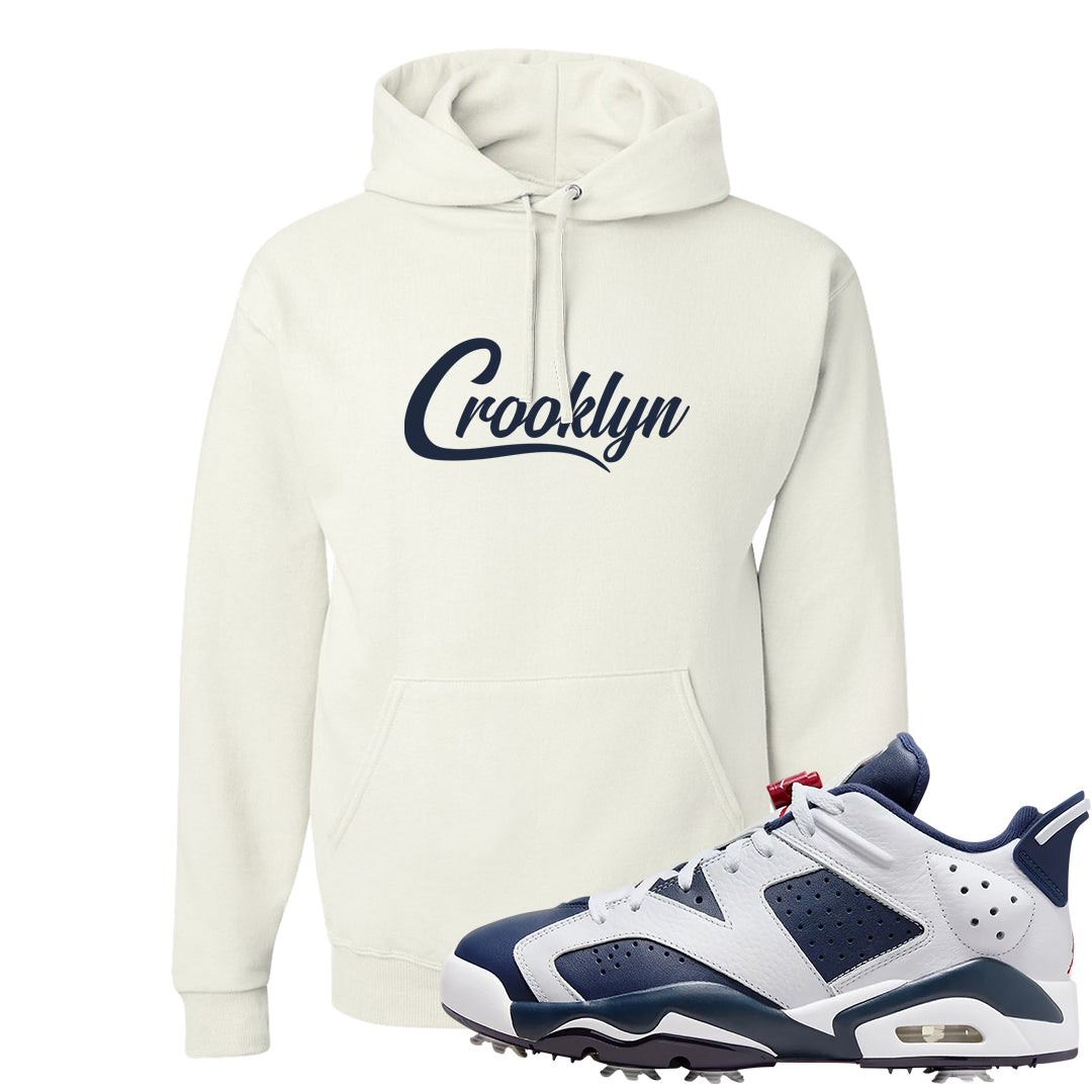 Golf Olympic Low 6s Hoodie | Crooklyn, White