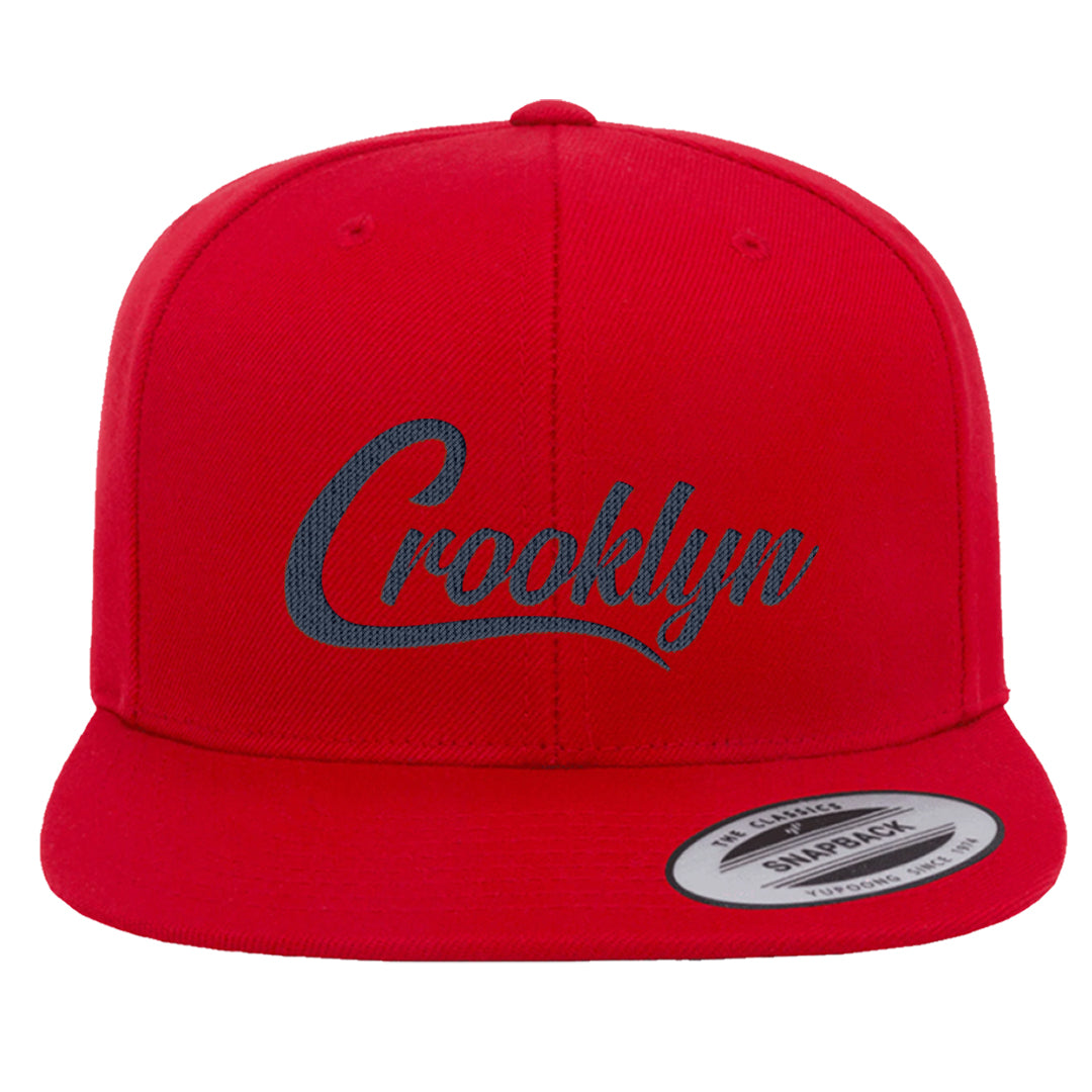 Golf Olympic Low 6s Snapback Hat | Crooklyn, Red