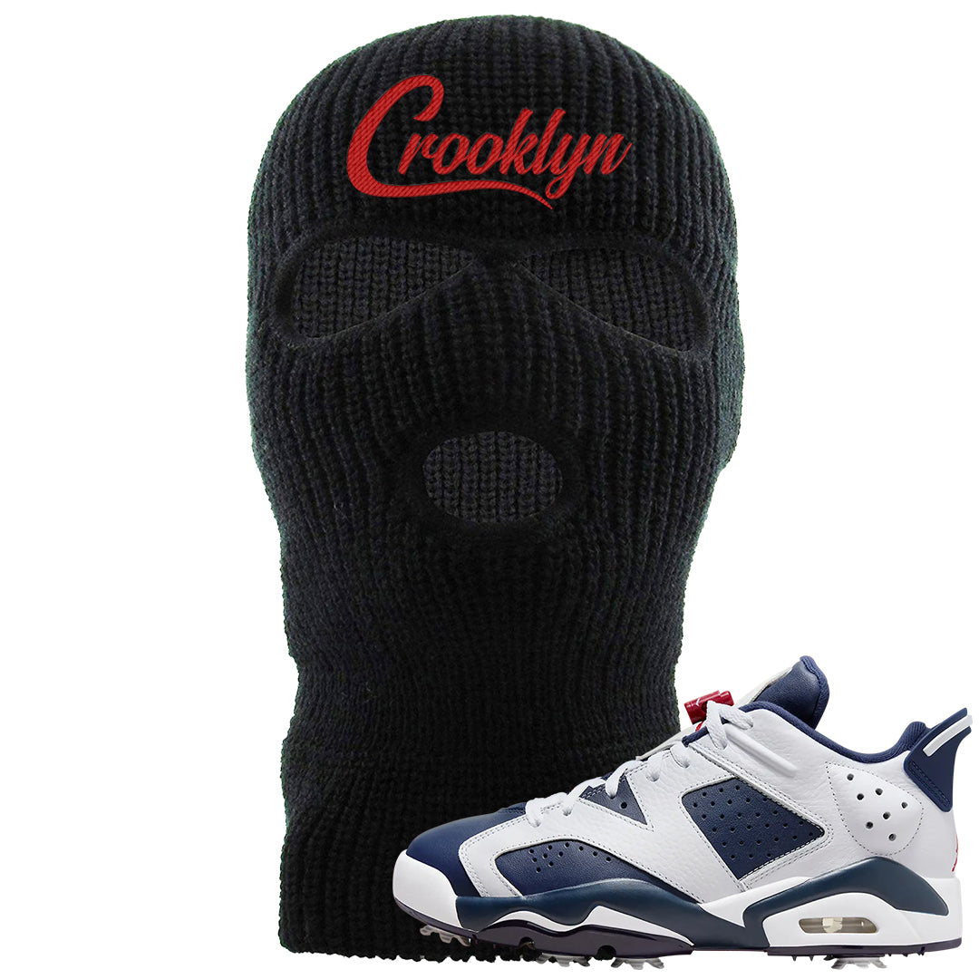 Golf Olympic Low 6s Ski Mask | Crooklyn, Black