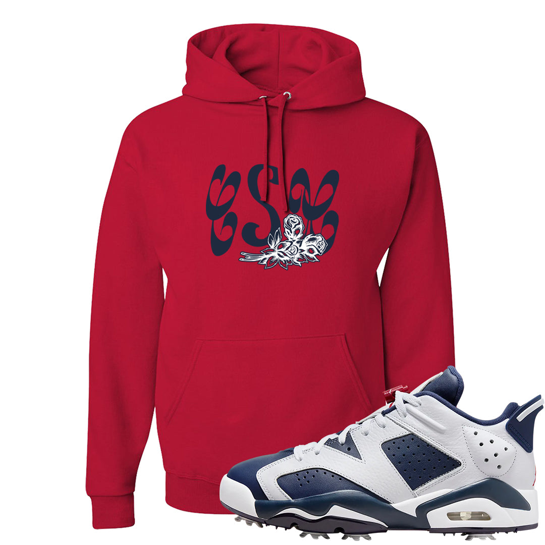 Golf Olympic Low 6s Hoodie | Certified Sneakerhead, Red