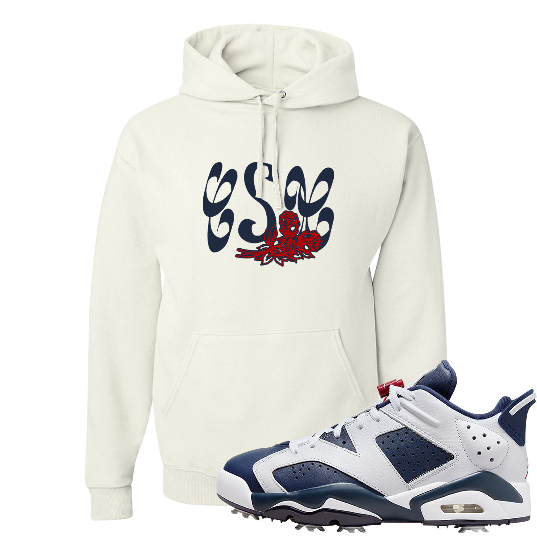 Golf Olympic Low 6s Hoodie | Certified Sneakerhead, White