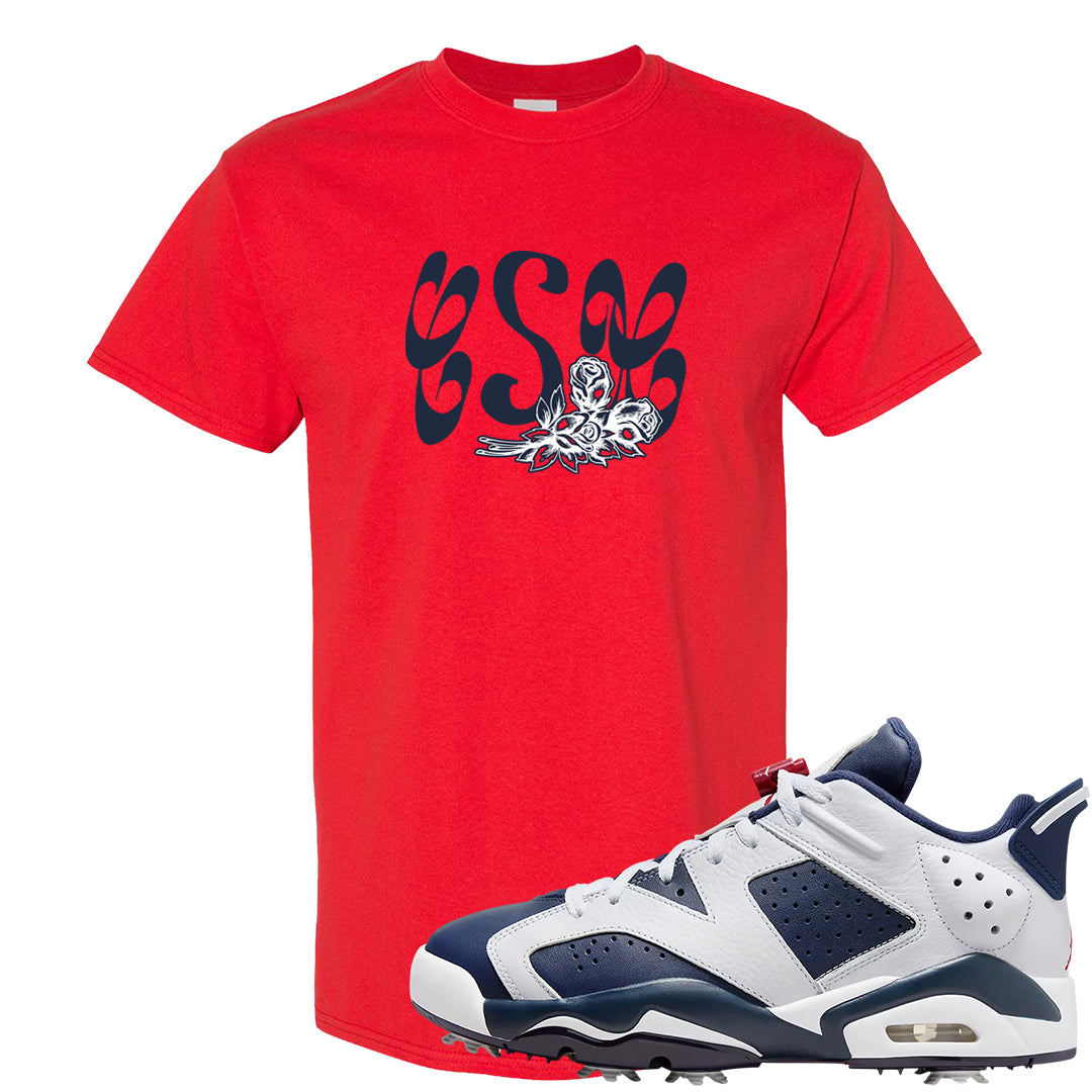 Golf Olympic Low 6s T Shirt | Certified Sneakerhead, Red