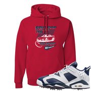 Golf Olympic Low 6s Hoodie | Drip God Racing Club, Red