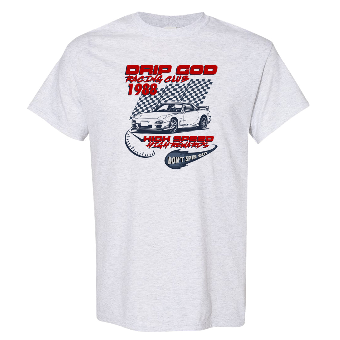 Golf Olympic Low 6s T Shirt | Drip God Racing Club, Ash