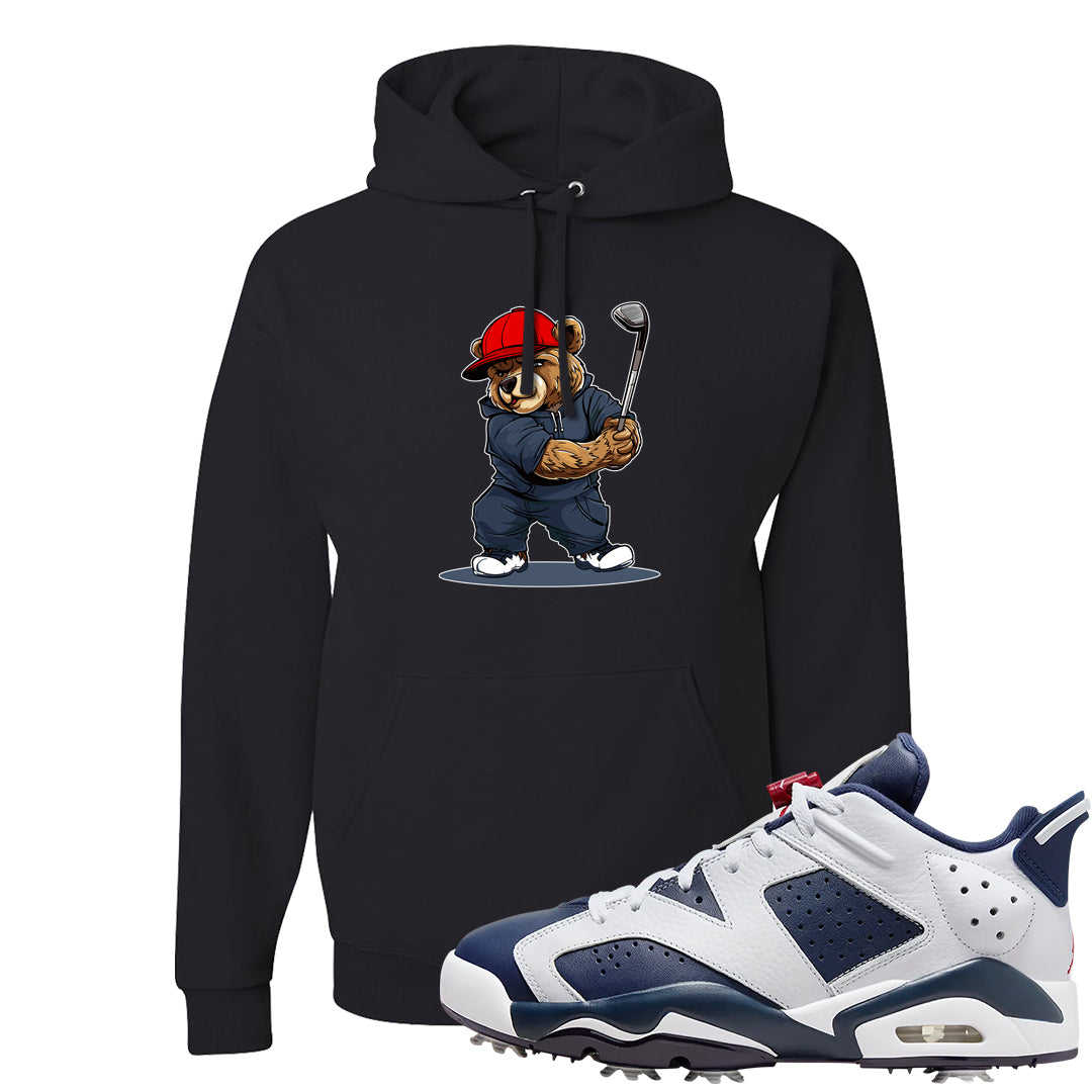 Golf Olympic Low 6s Hoodie | Golf Bear, Black