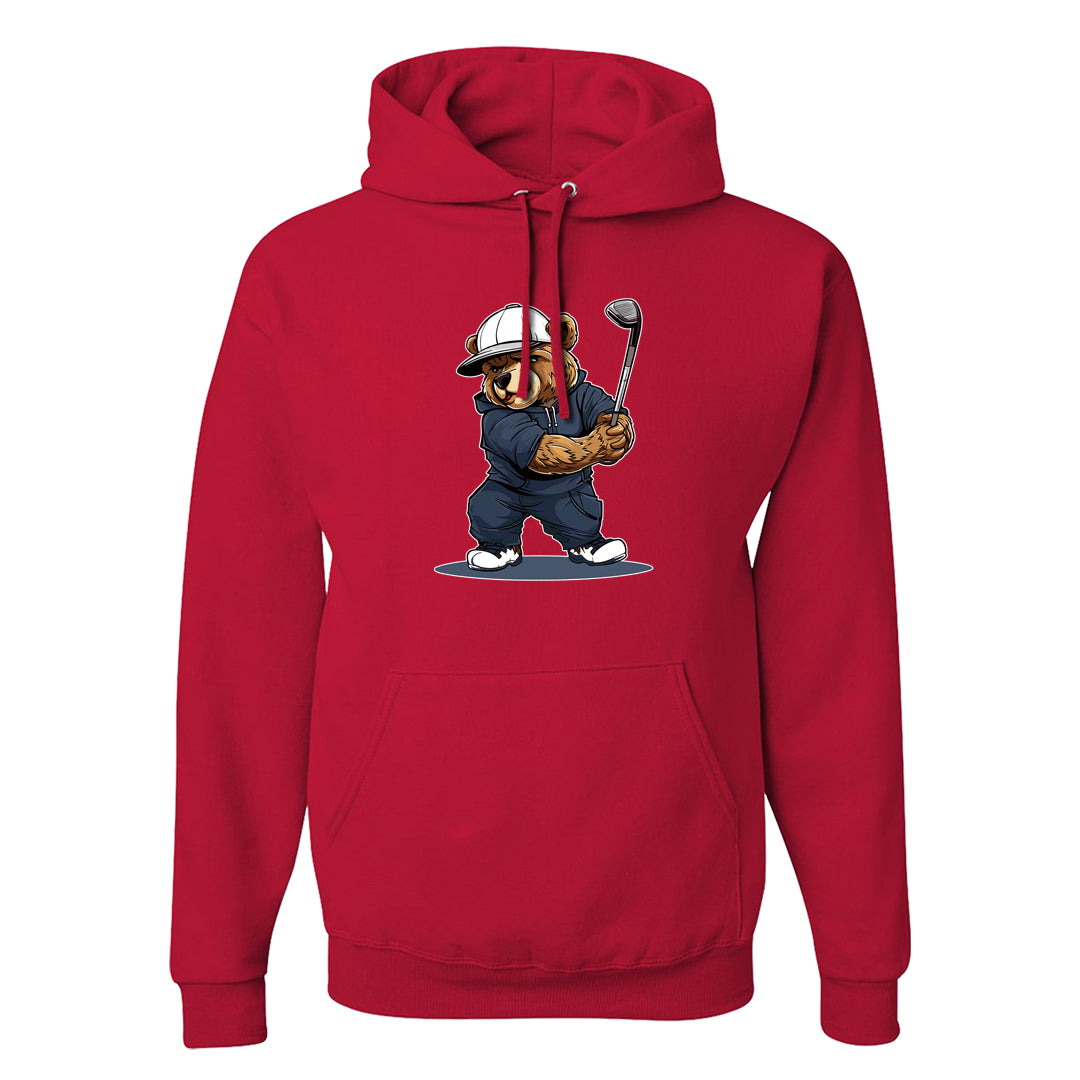 Golf Olympic Low 6s Hoodie | Golf Bear, Red
