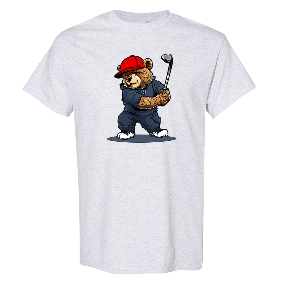 Golf Olympic Low 6s T Shirt | Golf Bear, Ash