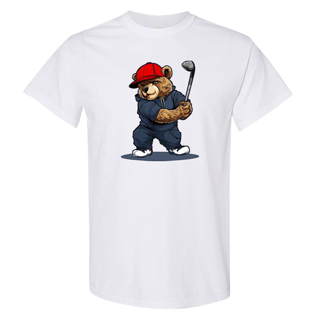 Golf Olympic Low 6s T Shirt | Golf Bear, White