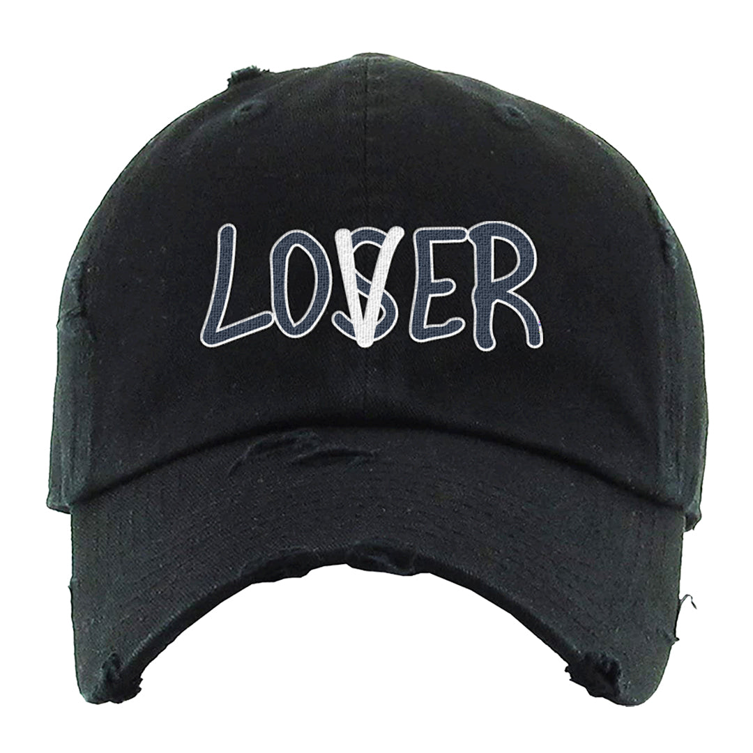 Golf Olympic Low 6s Distressed Dad Hat | Lover, Black