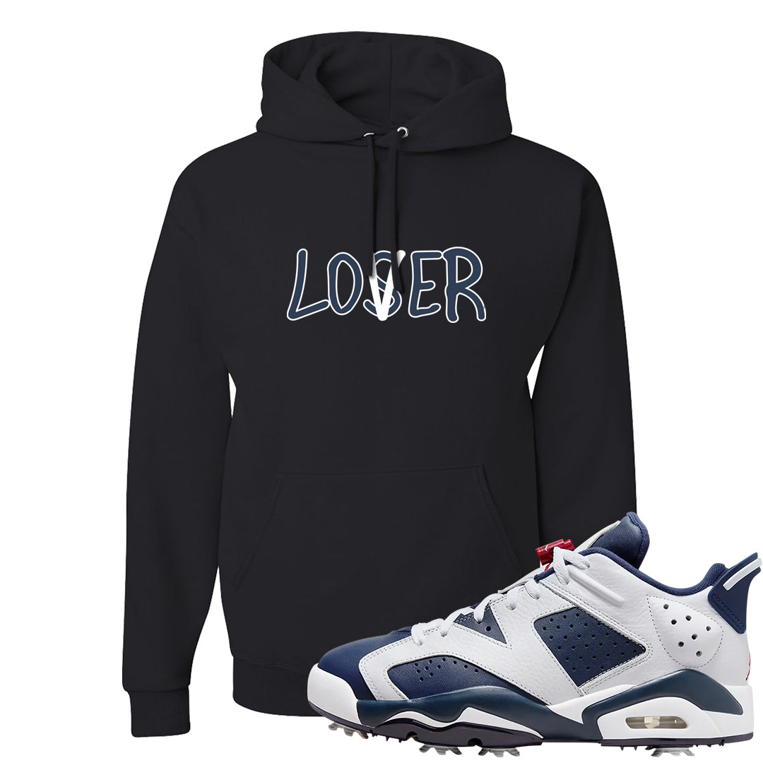 Golf Olympic Low 6s Hoodie | Lover, Black