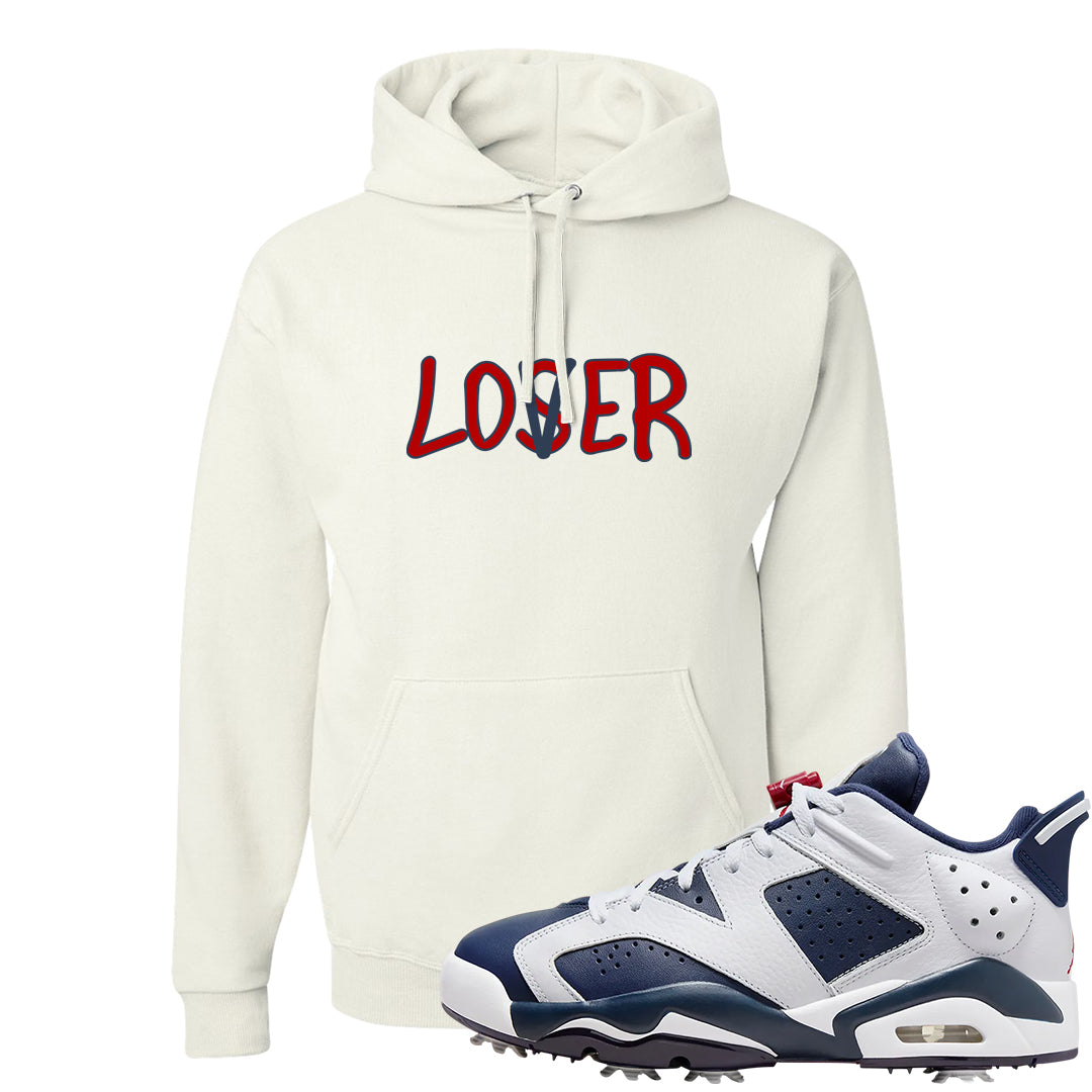Golf Olympic Low 6s Hoodie | Lover, White