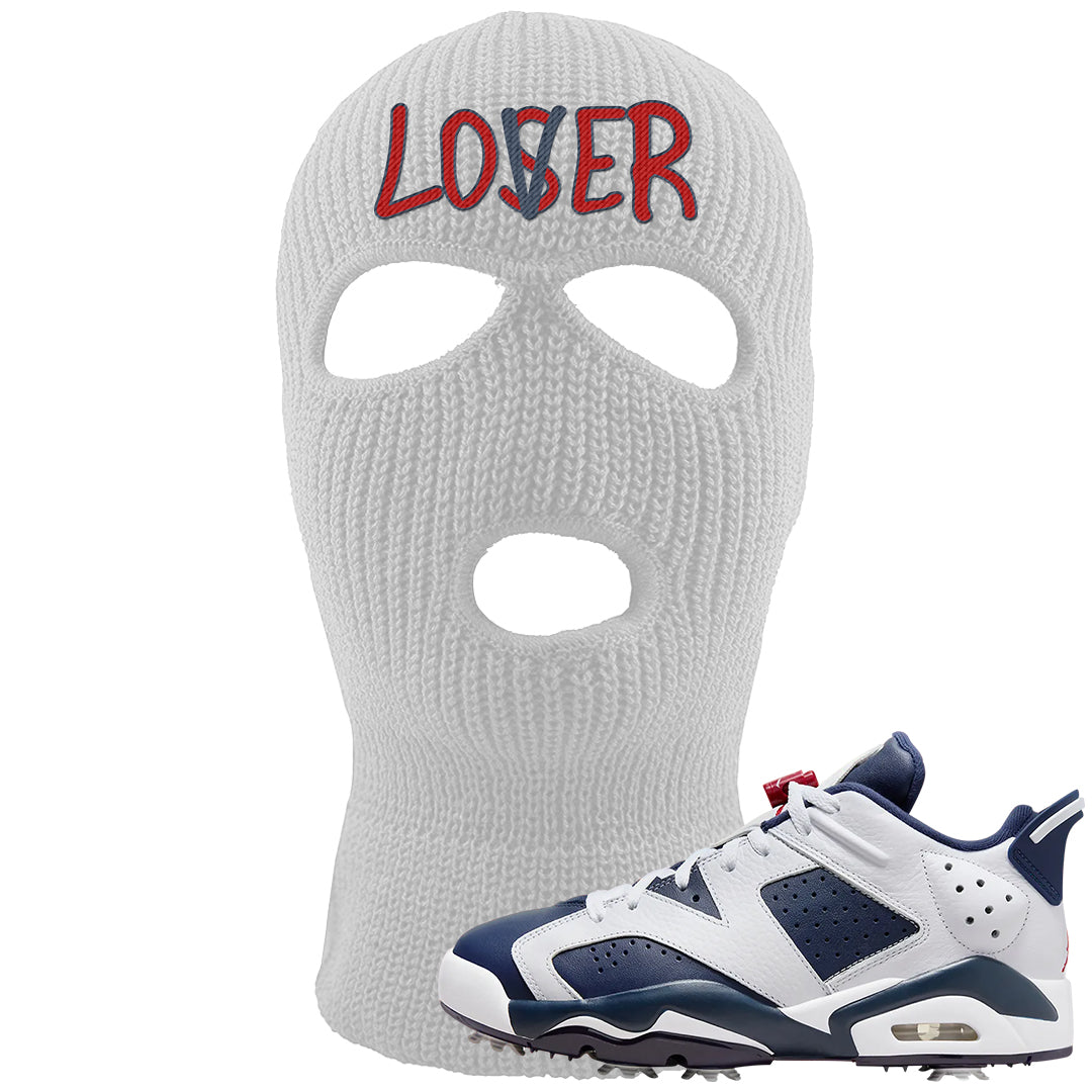 Golf Olympic Low 6s Ski Mask | Lover, White