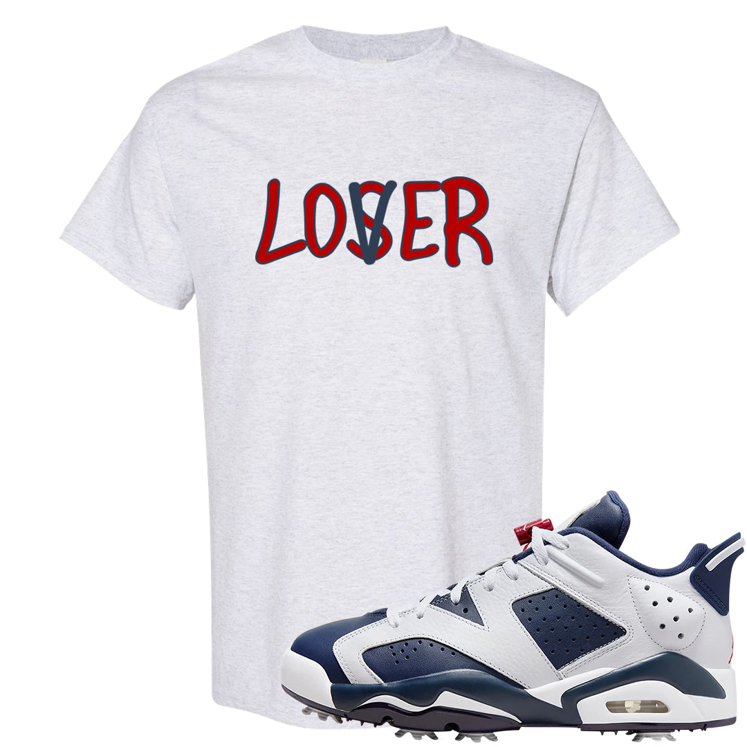 Golf Olympic Low 6s T Shirt | Lover, Ash