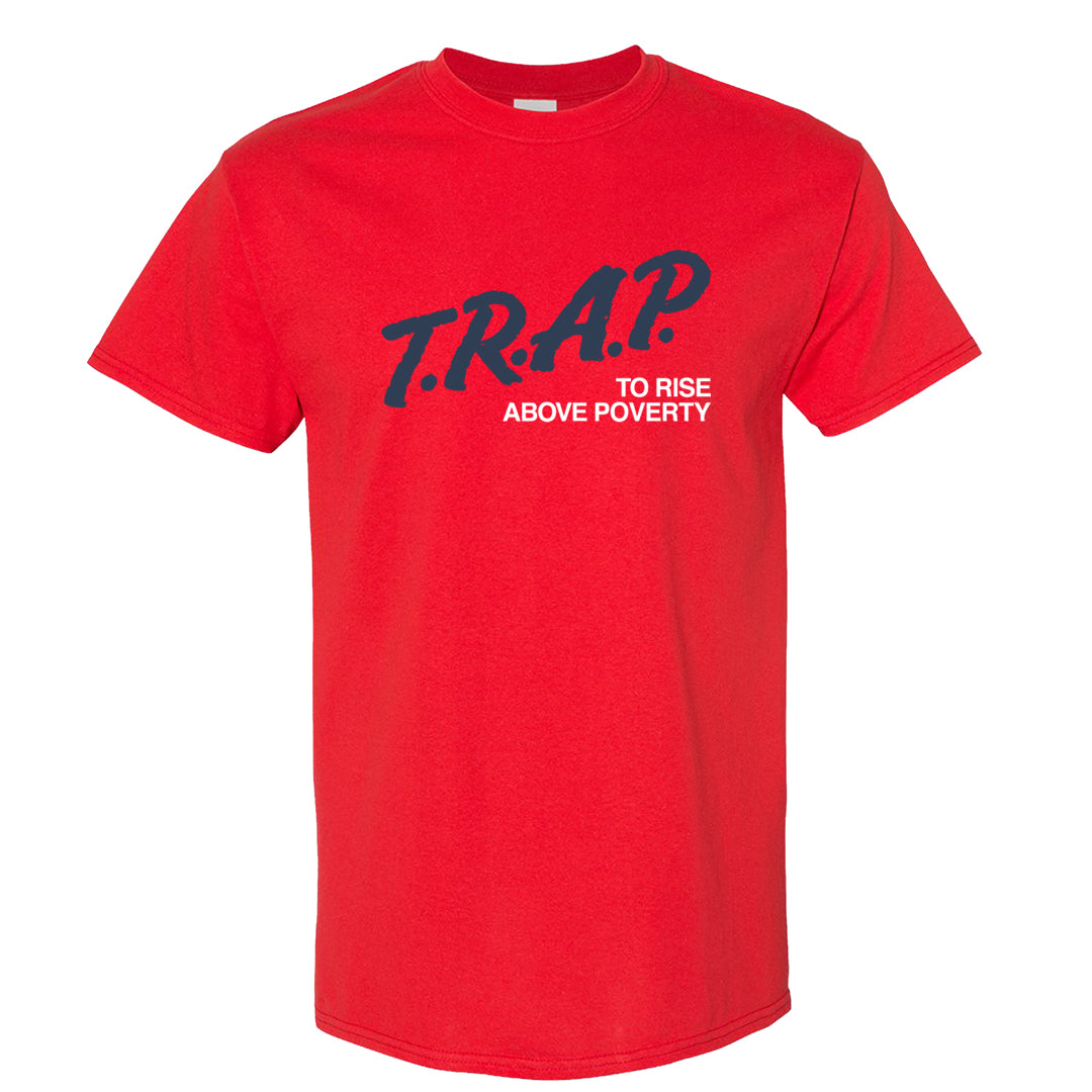 Golf Olympic Low 6s T Shirt | Trap To Rise Above Poverty, Red