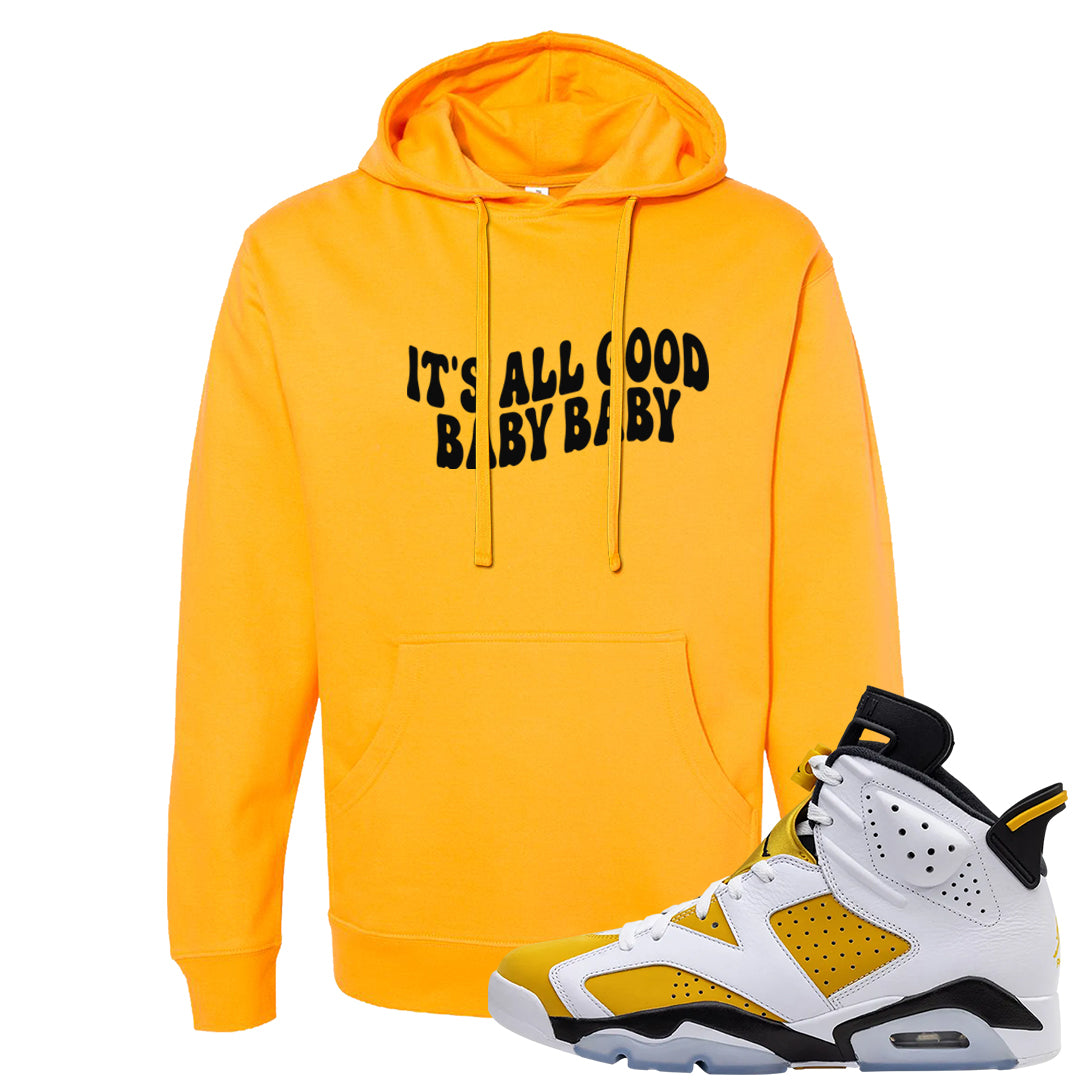 Yellow Ochre 6s Hoodie | All Good Baby, Gold
