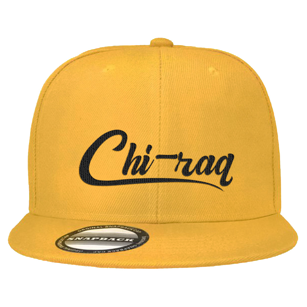 Yellow Ochre 6s Snapback Hat | Chiraq, Gold