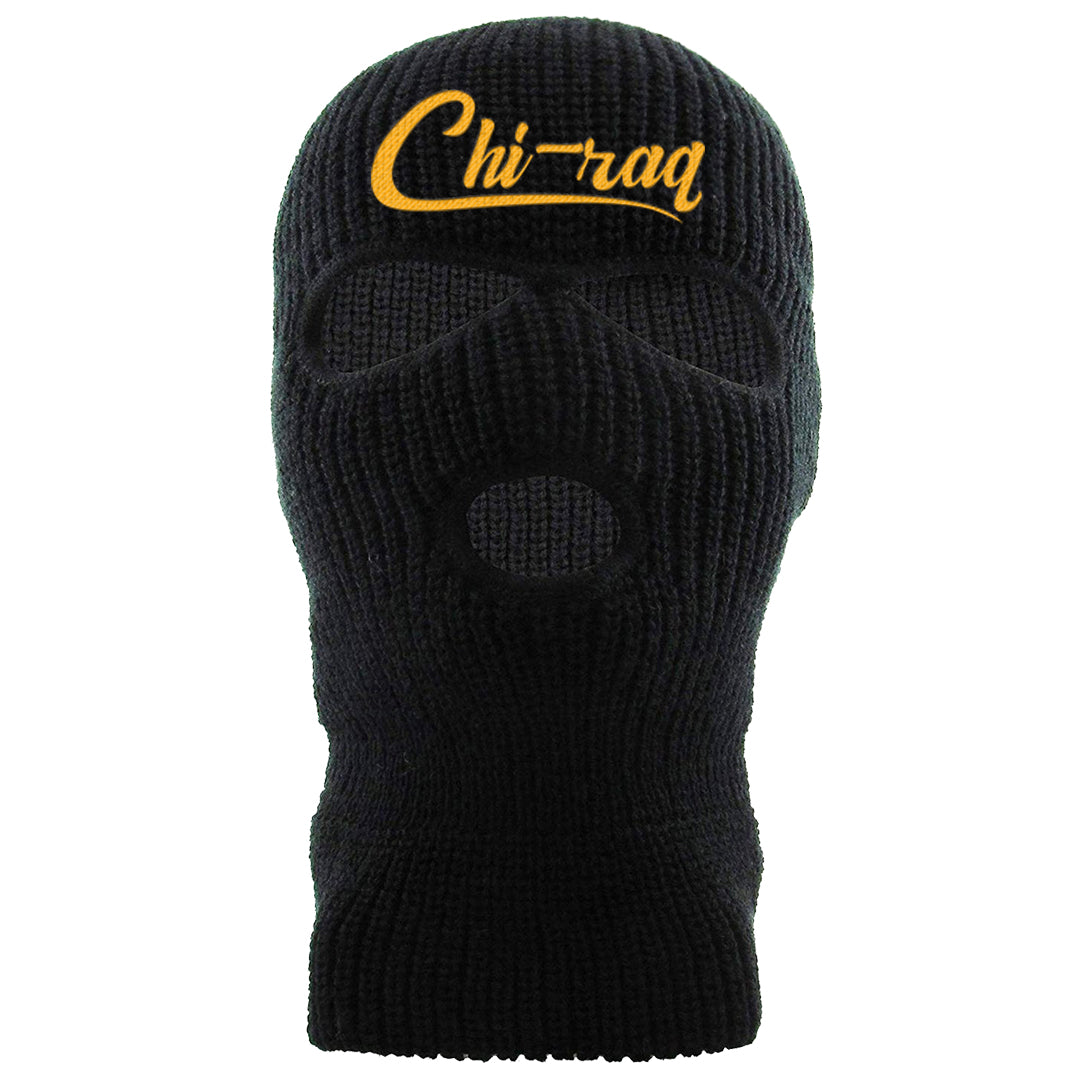 Yellow Ochre 6s Ski Mask | Chiraq, Black