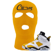 Yellow Ochre 6s Ski Mask | Chiraq, Gold