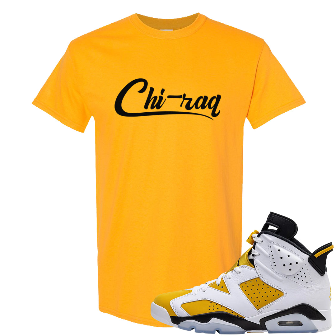 Yellow Ochre 6s T Shirt | Chiraq, Gold
