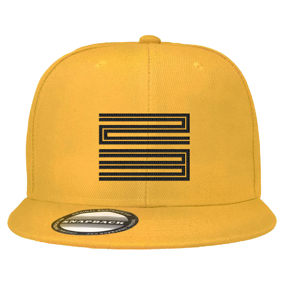 Yellow Ochre 6s Snapback Hat | Double Line 23, Gold