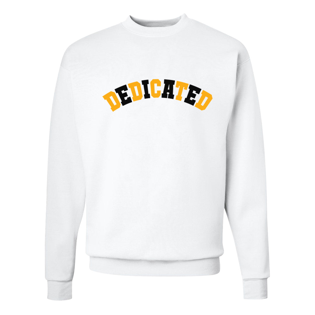 Yellow Ochre 6s Crewneck Sweatshirt | Dedicated, White