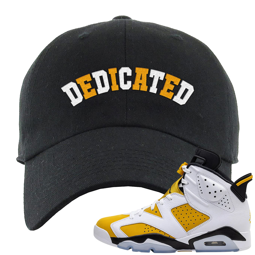 Yellow Ochre 6s Dad Hat | Dedicated, Black