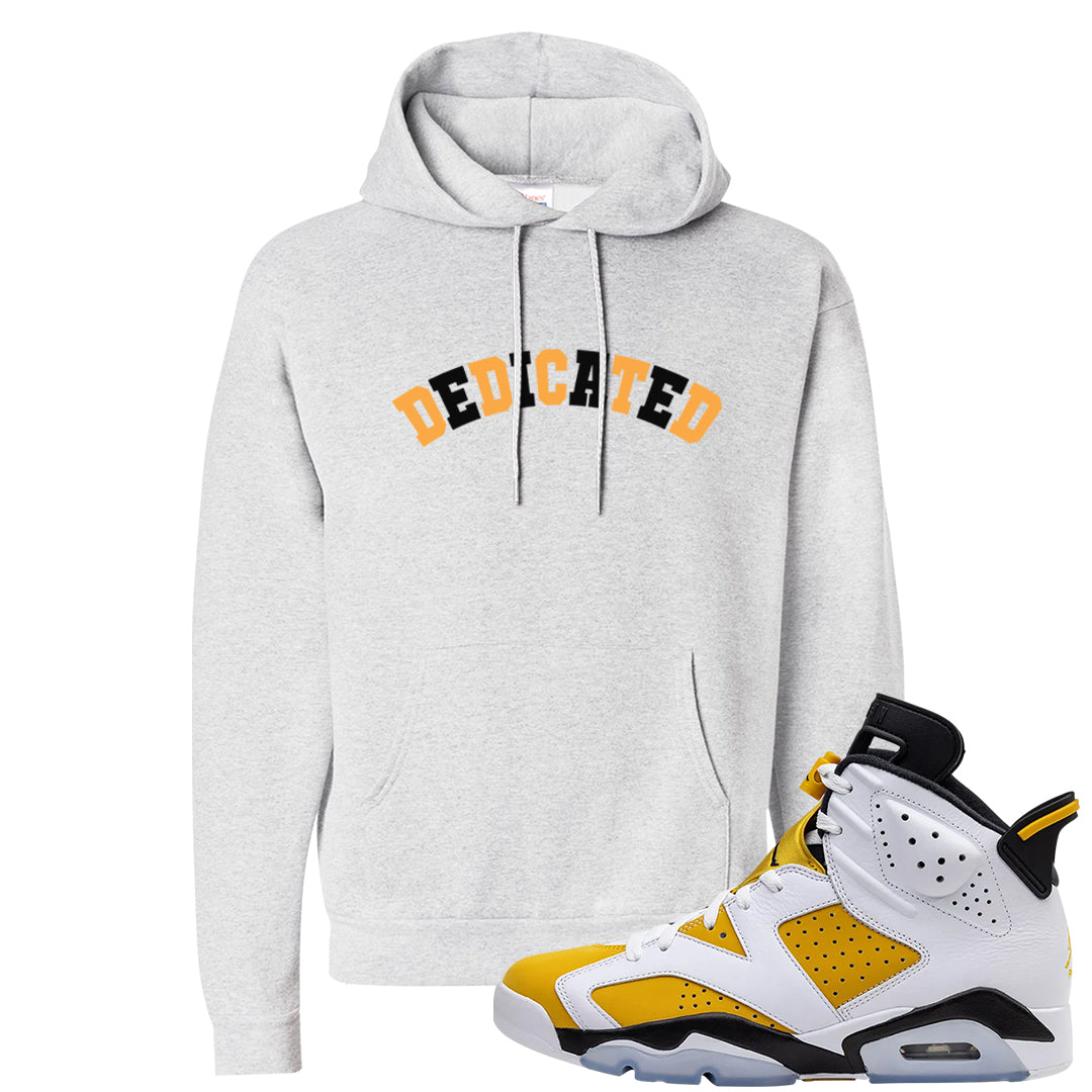 Yellow Ochre 6s Hoodie | Dedicated, Ash