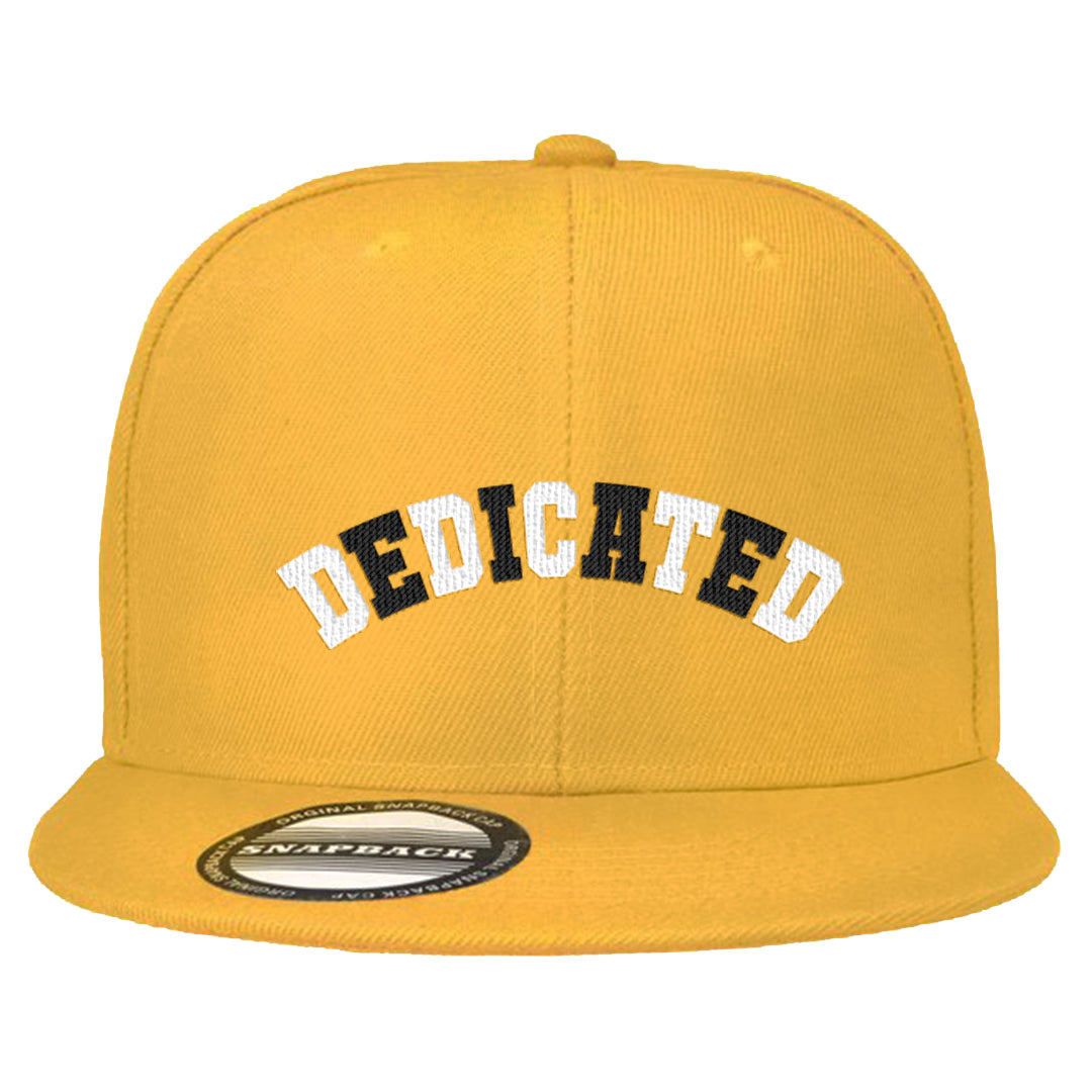 Yellow Ochre 6s Snapback Hat | Dedicated, Gold