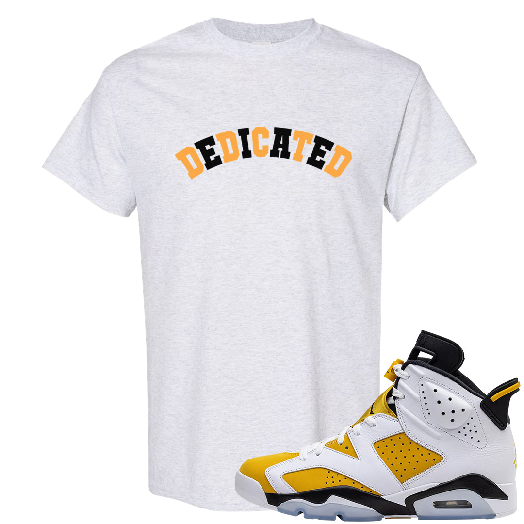 Yellow Ochre 6s T Shirt | Dedicated, Ash