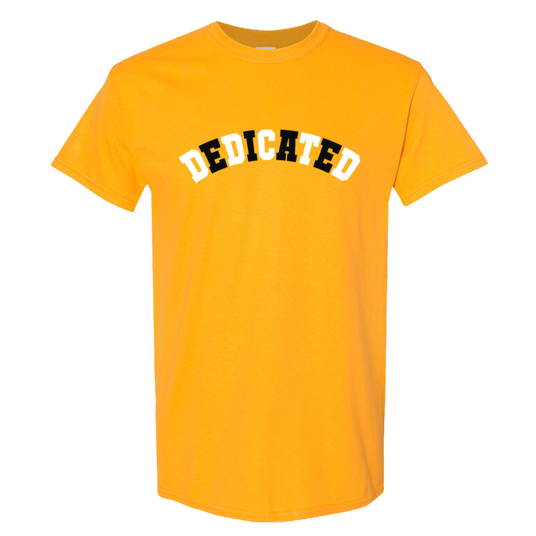 Yellow Ochre 6s T Shirt | Dedicated, Gold