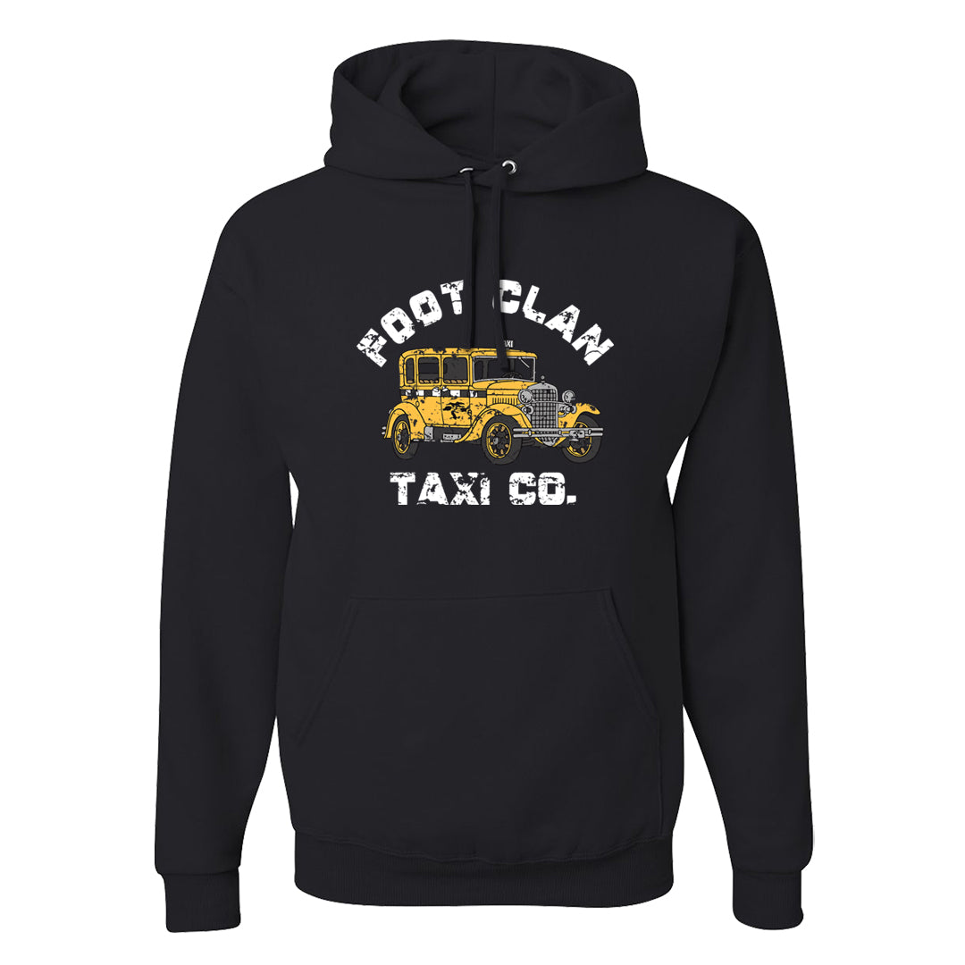 Yellow Ochre 6s Hoodie | Foot Clan Taxi Co., Black