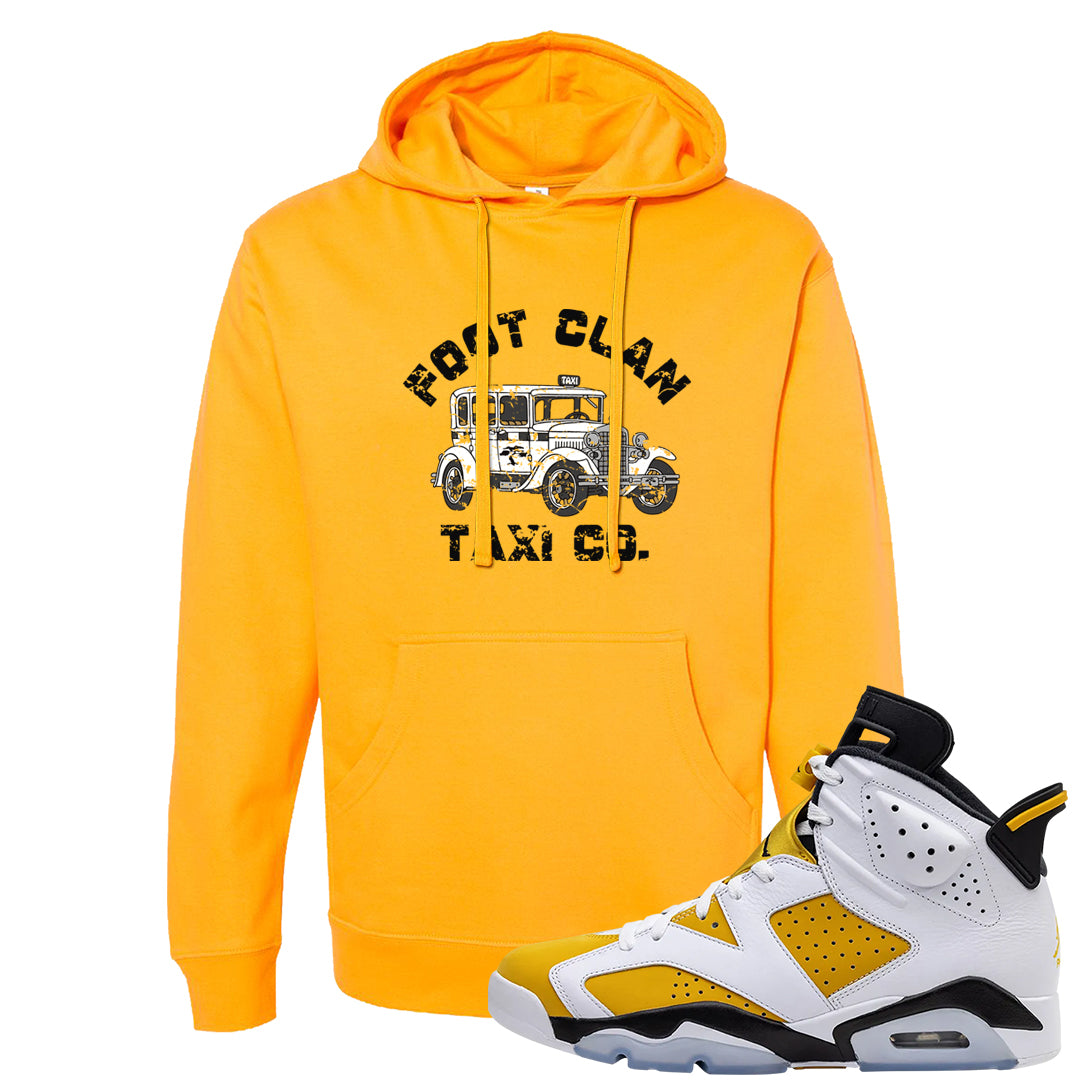 Yellow Ochre 6s Hoodie | Foot Clan Taxi Co., Gold