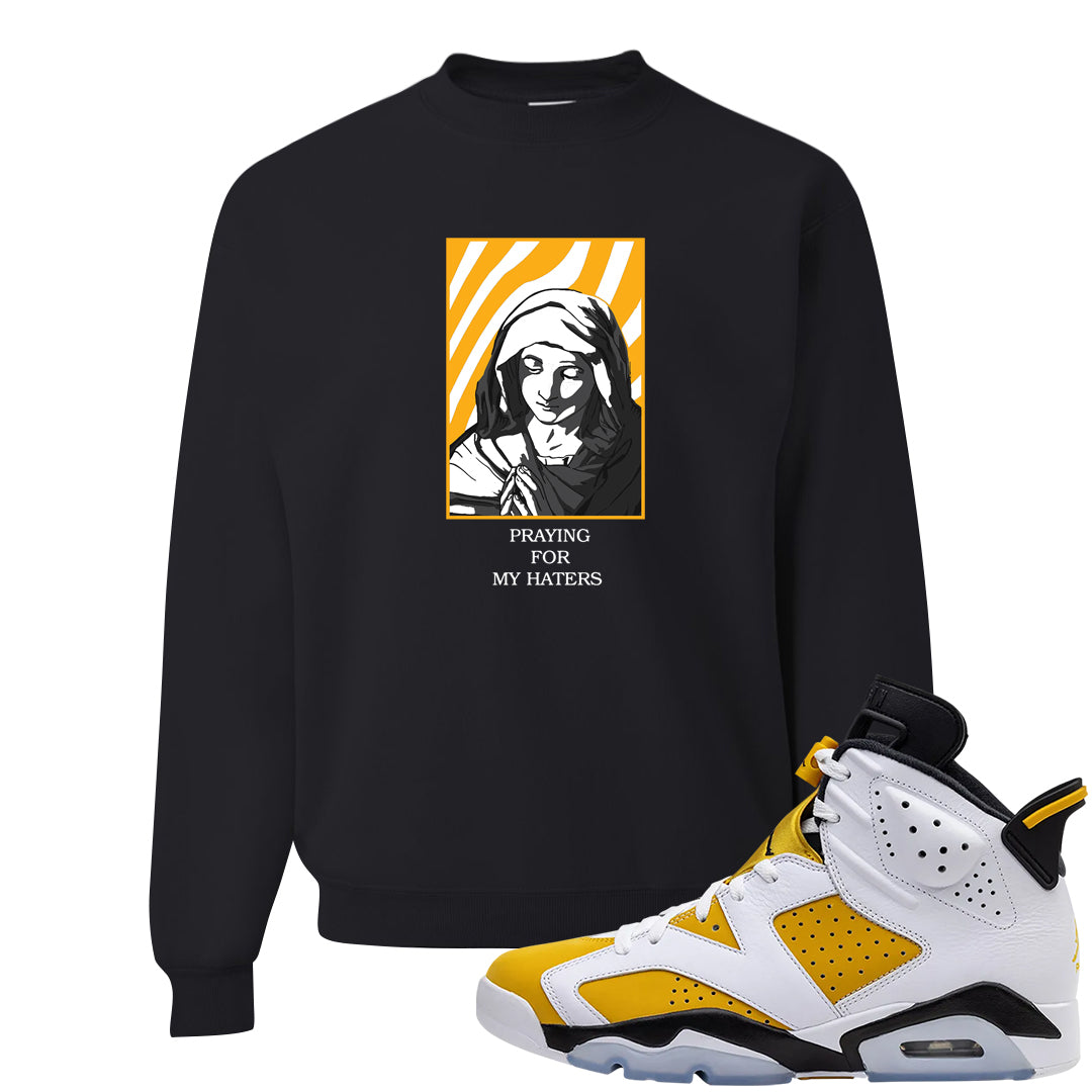 Yellow Ochre 6s Crewneck Sweatshirt | God Told Me, Black