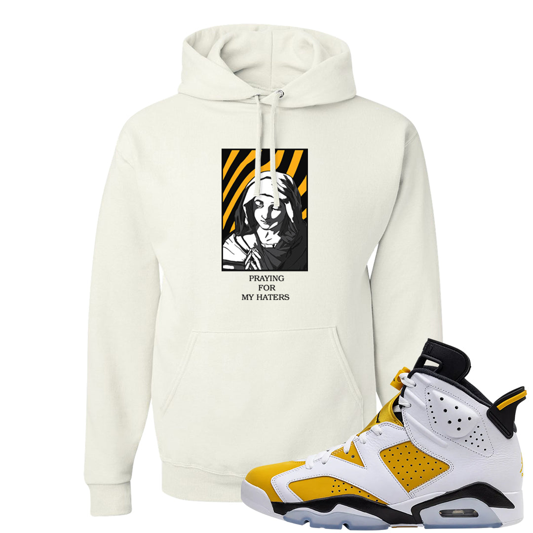 Yellow Ochre 6s Hoodie | God Told Me, White