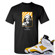 Yellow Ochre 6s T Shirt | God Told Me, Black