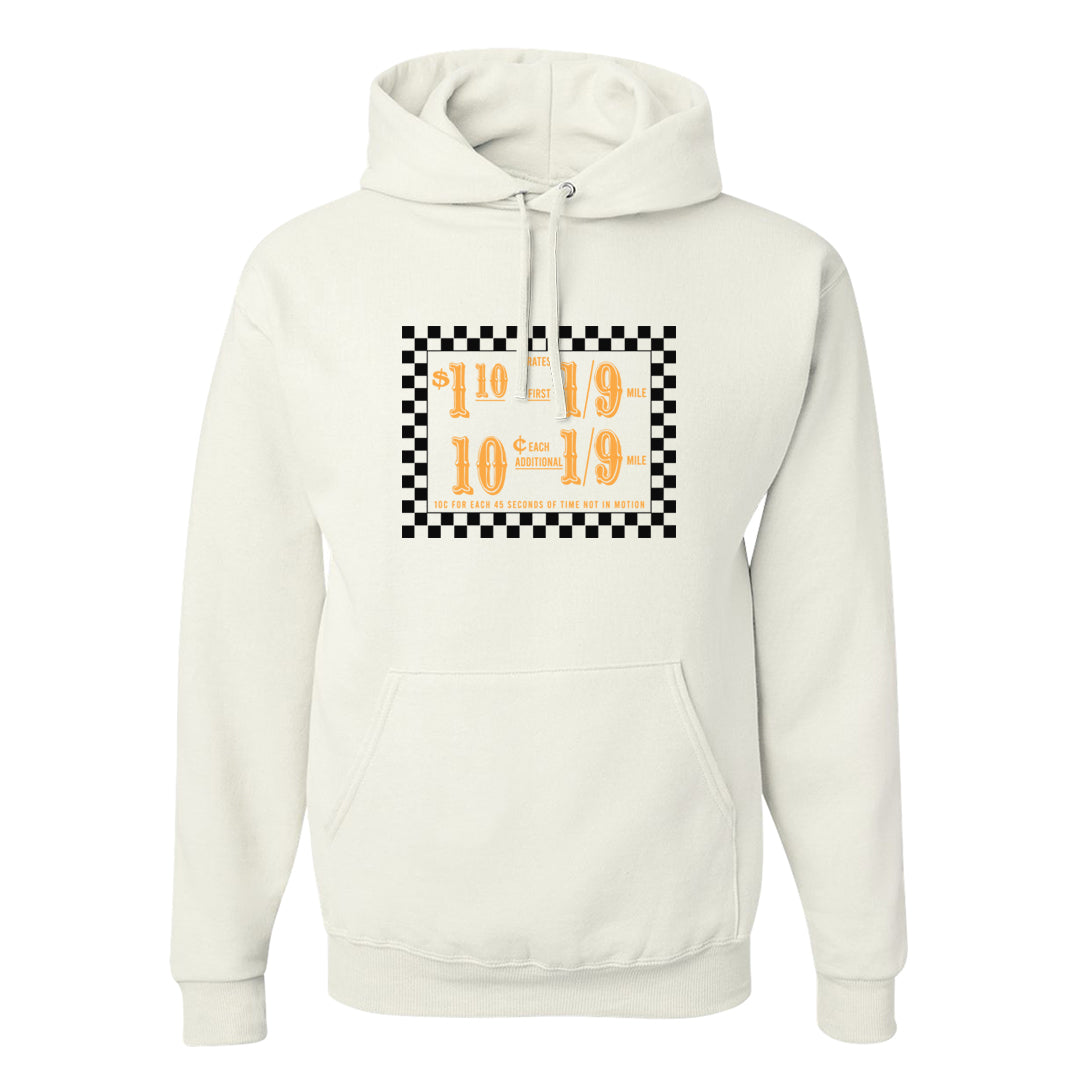 Yellow Ochre 6s Hoodie | Taxi Fare Ticket, White