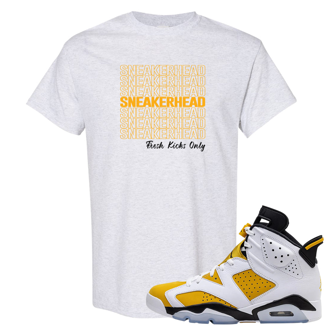 Yellow Ochre 6s T Shirt | Thank You Sneakers, Ash