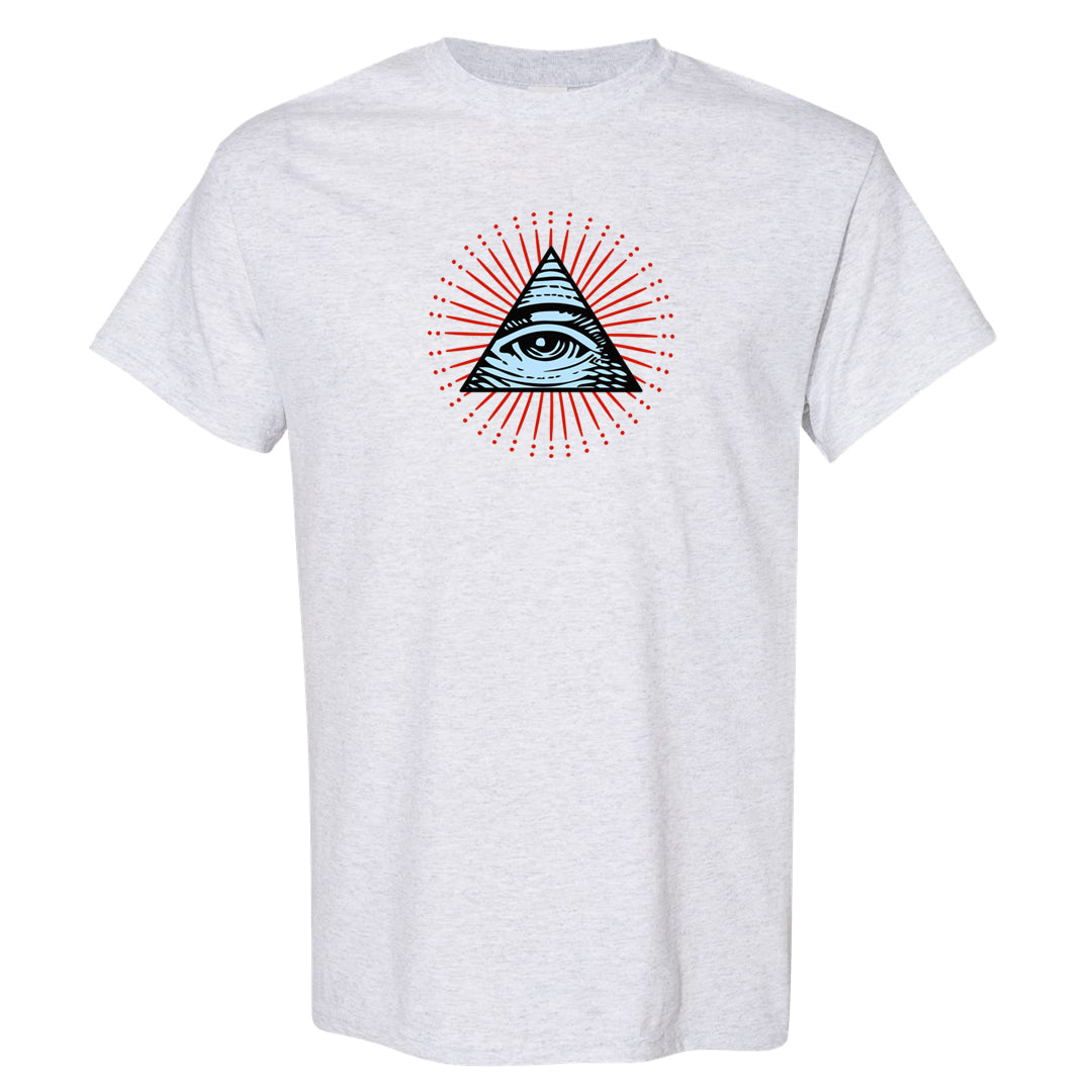 White Infrared 7s T Shirt | All Seeing Eye, Ash