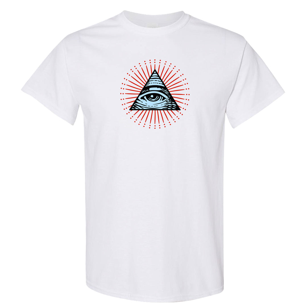 White Infrared 7s T Shirt | All Seeing Eye, White