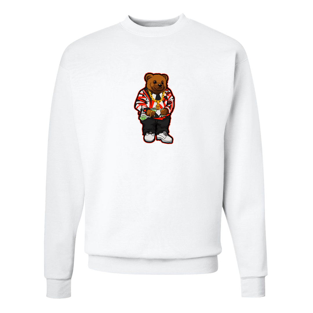 White Infrared 7s Crewneck Sweatshirt | Sweater Bear, White